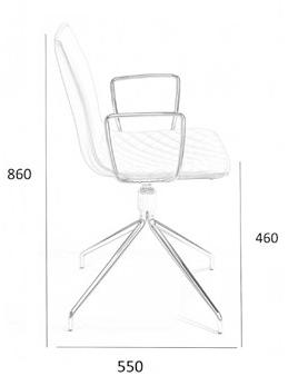 AP Factor Кожаное кресло на эстакаде с подлокотниками Nebraska sun-id-1428102 - Вид №4