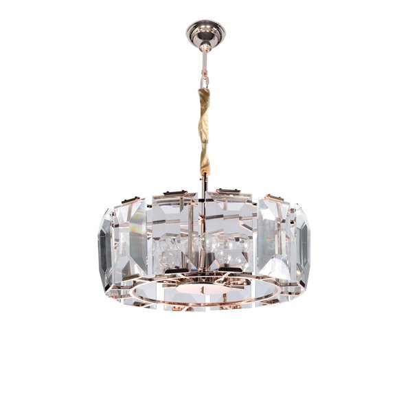 Подвесной светильник Harlow Crystal 12 от Delight Collection круглый BRCH9030-12-GD DELIGHT COLLECTION ДИЗАЙНЕРСКИЕ 243844 Прозрачный;золото  - Вид №1