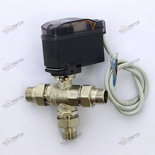 Кран сгон НН 3/4" 3-ходовой с сервоприводом MODULO COMPACT EMMETI 1425808