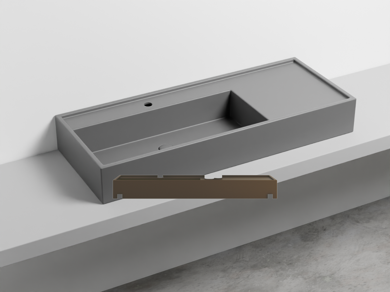 PNLA-CA Керамическая раковина на одно отверстие 140 cielo Plinio Ceramica Cielo