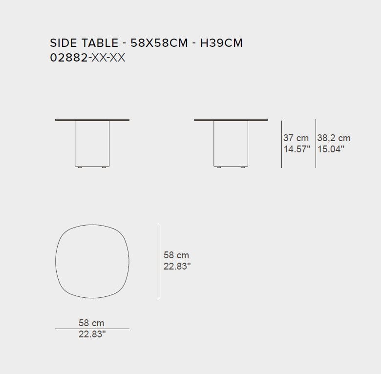 Низкий круглый садовый столик TRIBÙ Seren ARCH-00131155 - Вид №12