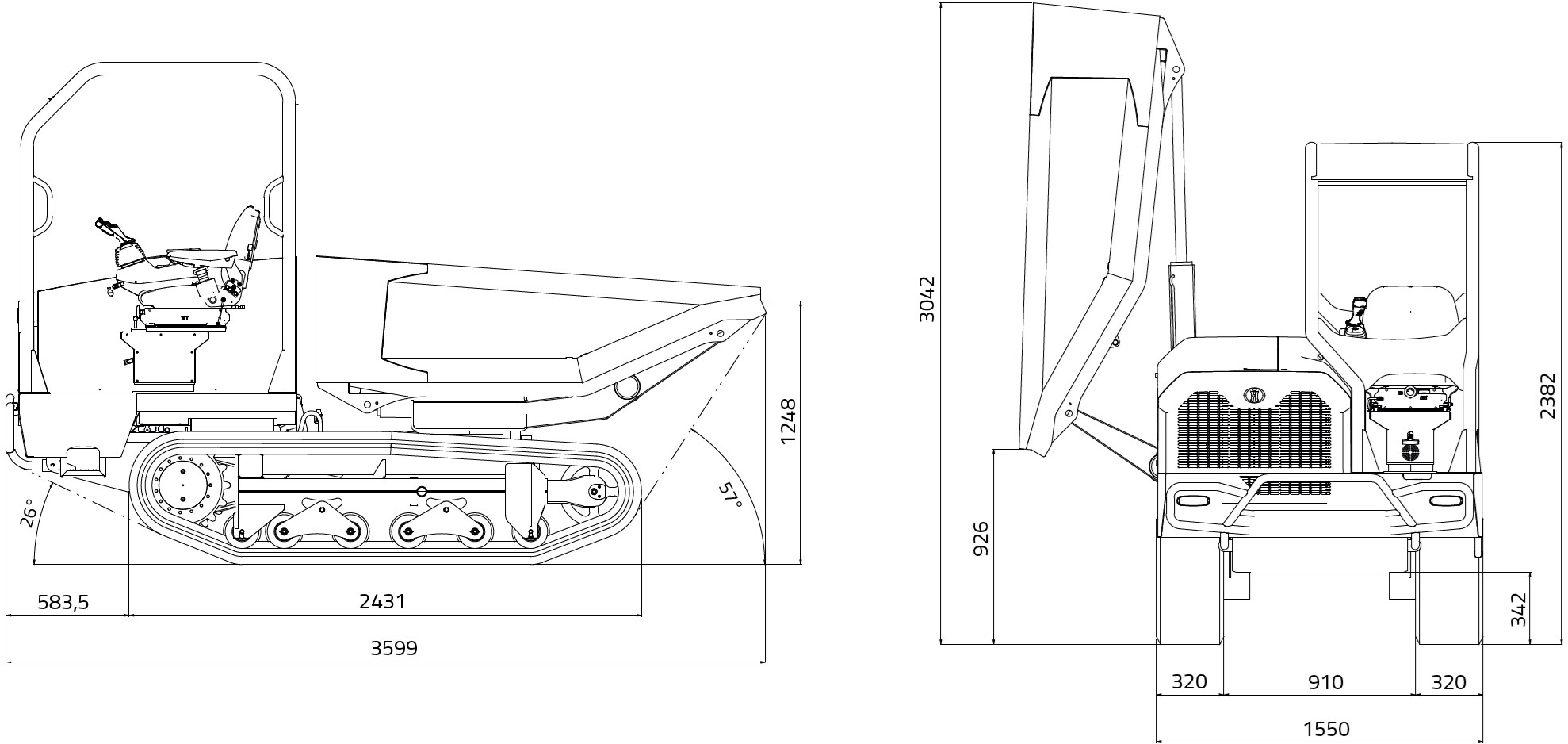 Hinowa Компактный гусеничный мини-самосвал sun-id-1428522 - Вид №10
