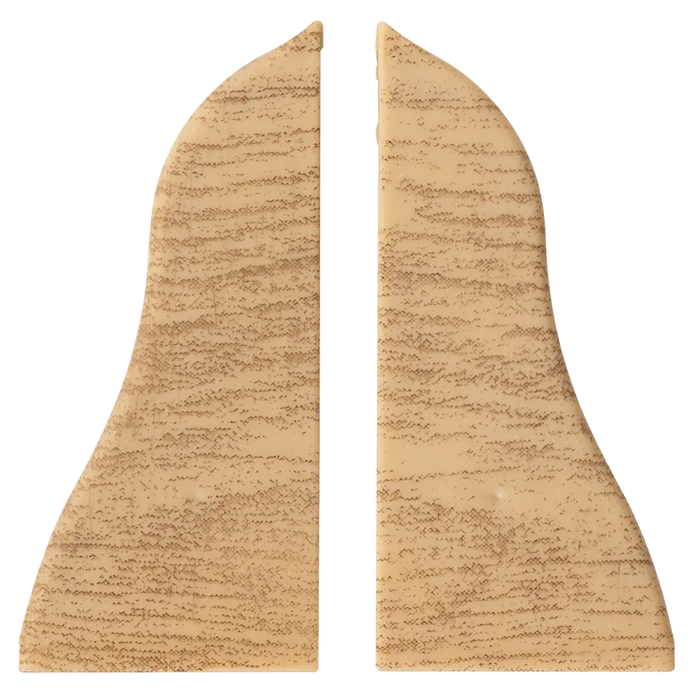 Заглушки для плинтуса Pro Дом 5.5 см ПВХ цвет дуб беленый Santreyd STLM-2169144