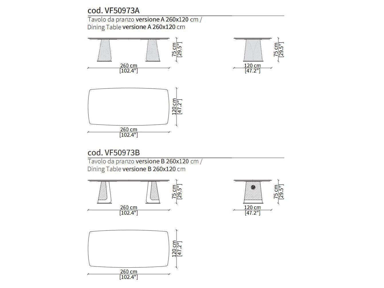 Мраморный обеденный стол Vittoria Frigerio FOSCARI ARCH-00034973 - Вид №7