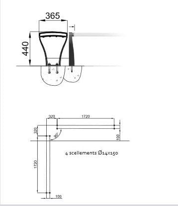 Металлический прямоугольный низкий плантатор GHM-ECLATEC Festone ARCH-00127896 - Вид №5