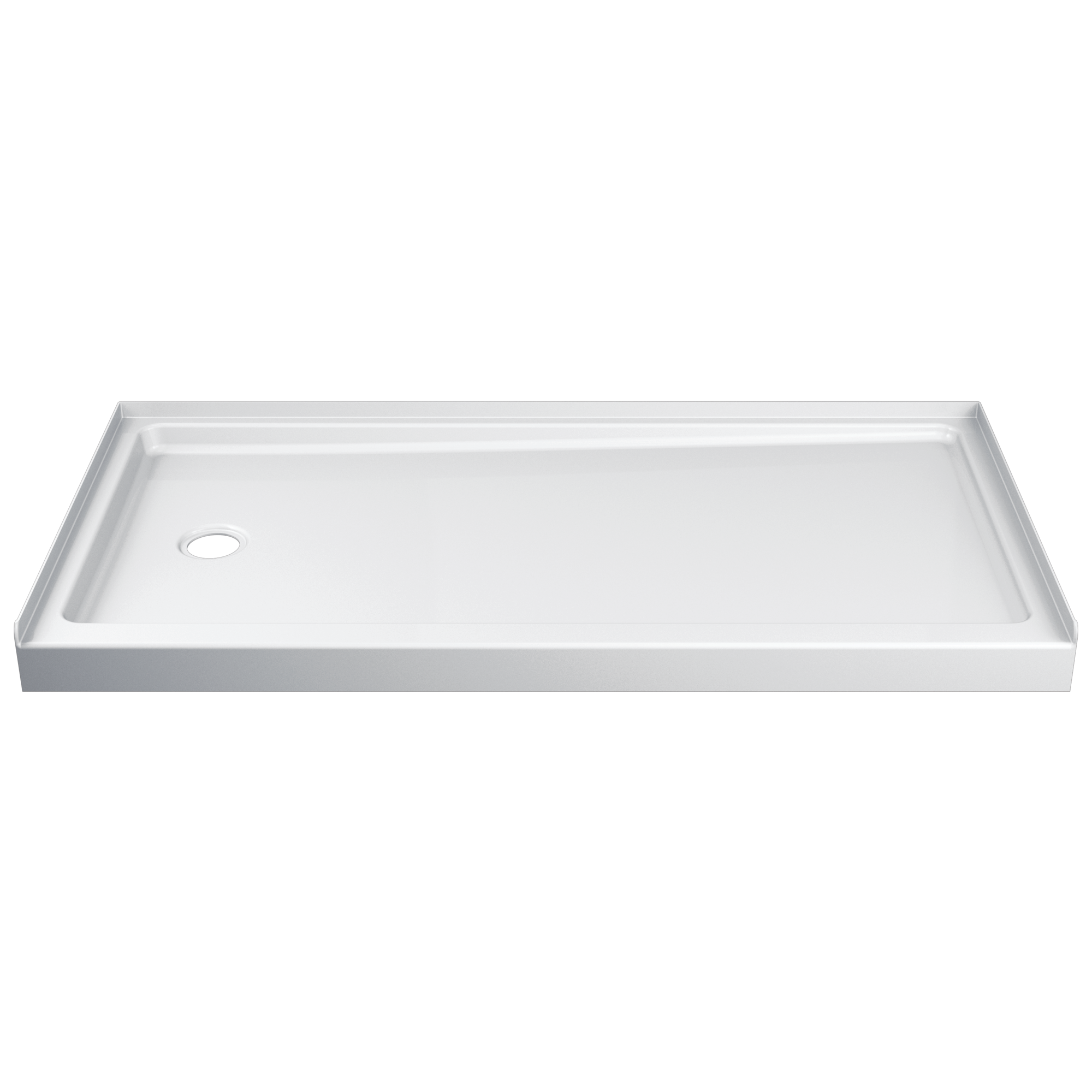 ProCrylic 60 дюймов x 30 дюймов. Душевой поддон, левый слив Delta Faucet B78513-6030L-WH