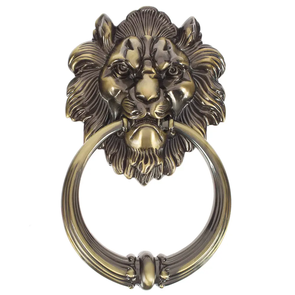 MANZZARO Leone - дверной молоток с головой льва в античной бронзе 18548293 STLM-0011197