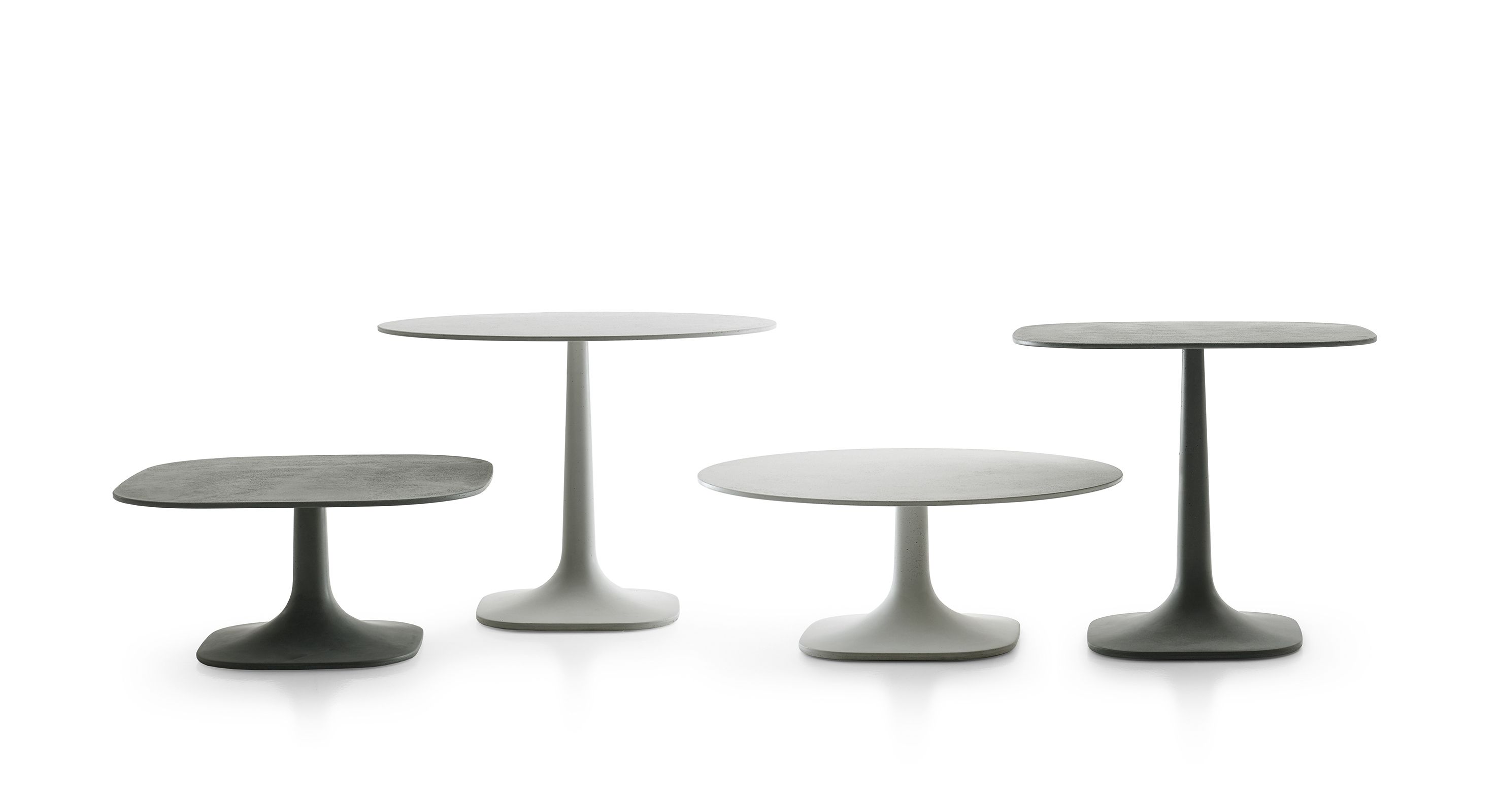 Бетонный квадратный садовый стол B&B Italia Outdoor Pushpam ARCH-00003211