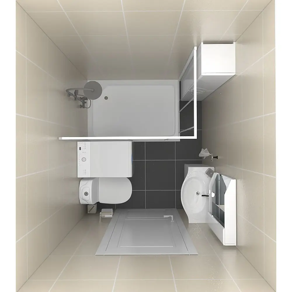 Душевая ширма Sensea Nerea прямоугольная для поддона 80x120 см 18128141 STLM-2146360 Без серии - Вид №4