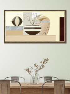 92707473 Картина в раме "Коричневые ветки 2" 50/100 см, GRMY 17061 STLM-0536219 GRAFIS-ART