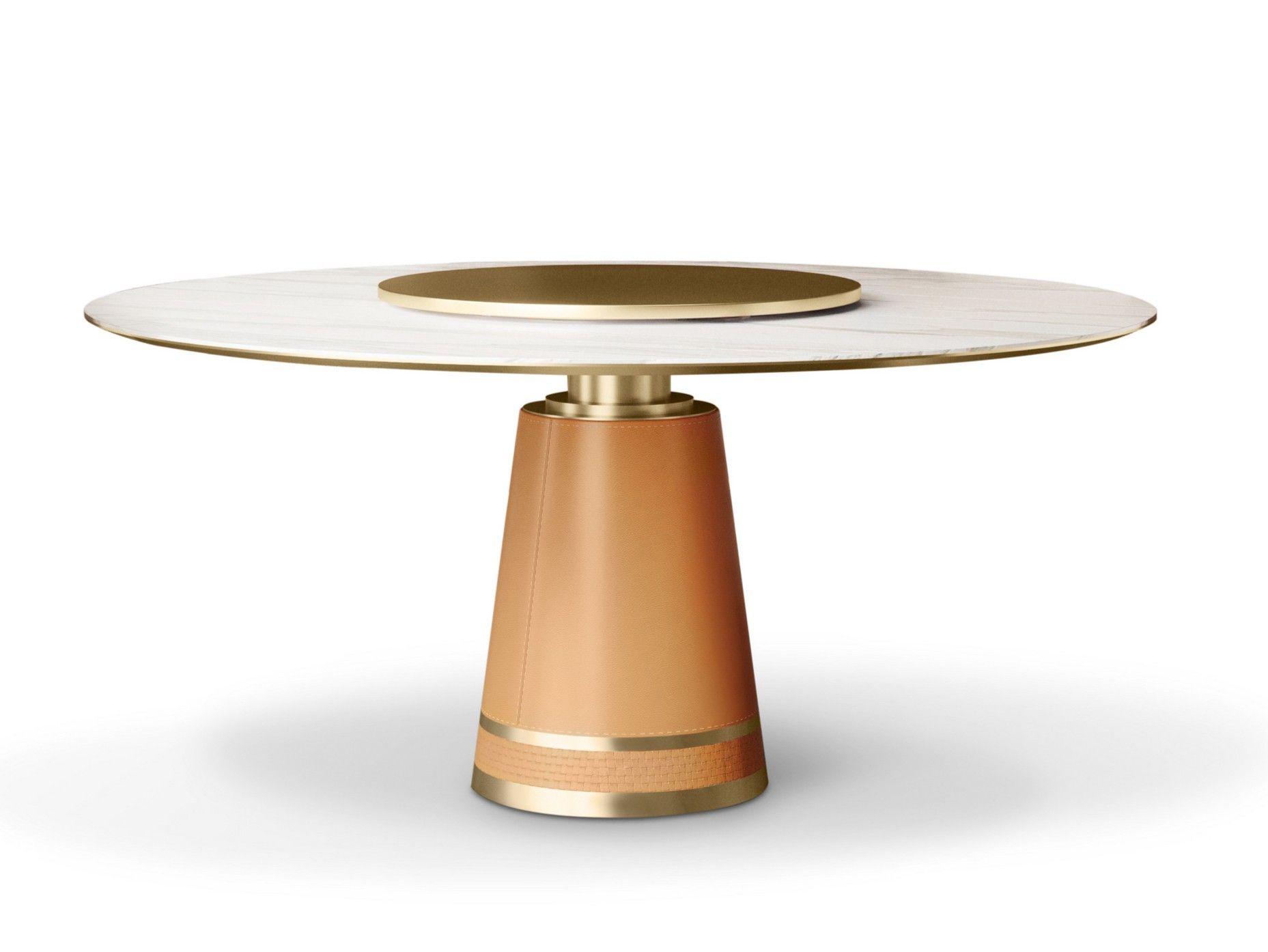 Круглый мраморный стол с Lazy Susan Formitalia ISIS ARCH-00125140