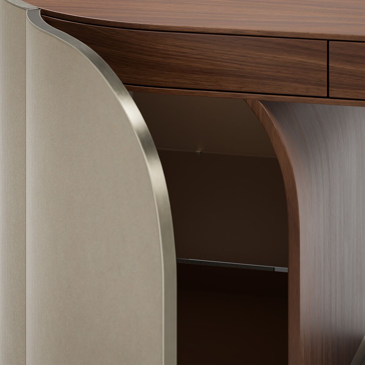 Кожаный стол с ящиками Capital Collection Duna ARCH-00048606 - Вид №3