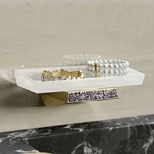 Sonia Мыльница настенная с держателем S8 SWK Золото