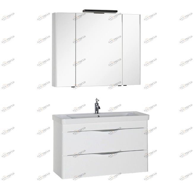 Комплект мебели Aquanet Орлеан 105 белый 00183182