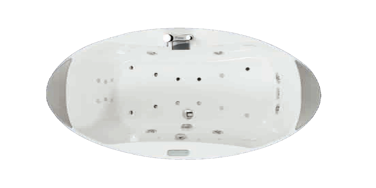 Ванна X1 Hydromassage Novellini SENSE 5 с набортным смесителем и боковыми панелями X1519090RS2A2K - Вид №1