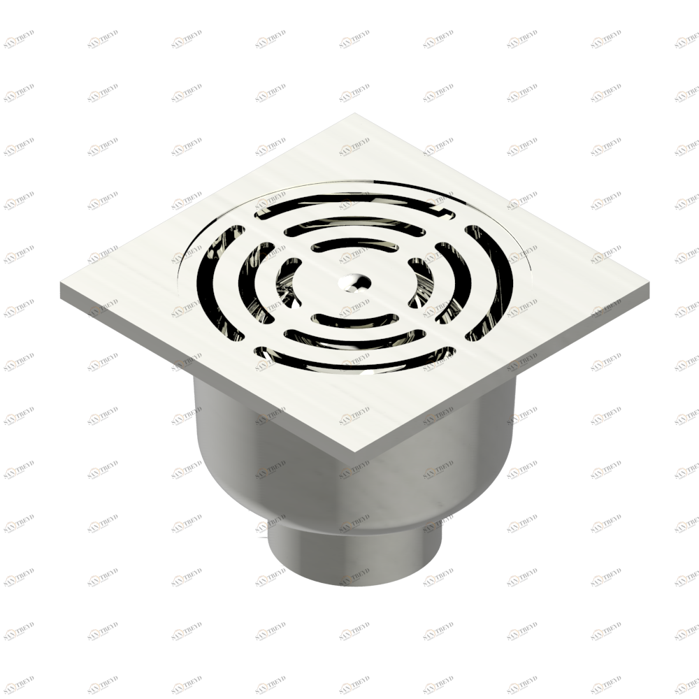 G00-7636/01 Трап вертикальный квадратный 100 мм x 100 мм Thg-paris прочие артикулы THG Матовый никель G00-7636/01 CAT.C