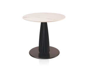 Круглый стальной стол