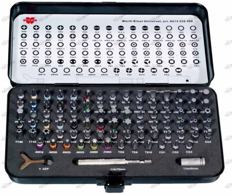 Würth Винтовые вставки Assortimenti inserti 0614250500