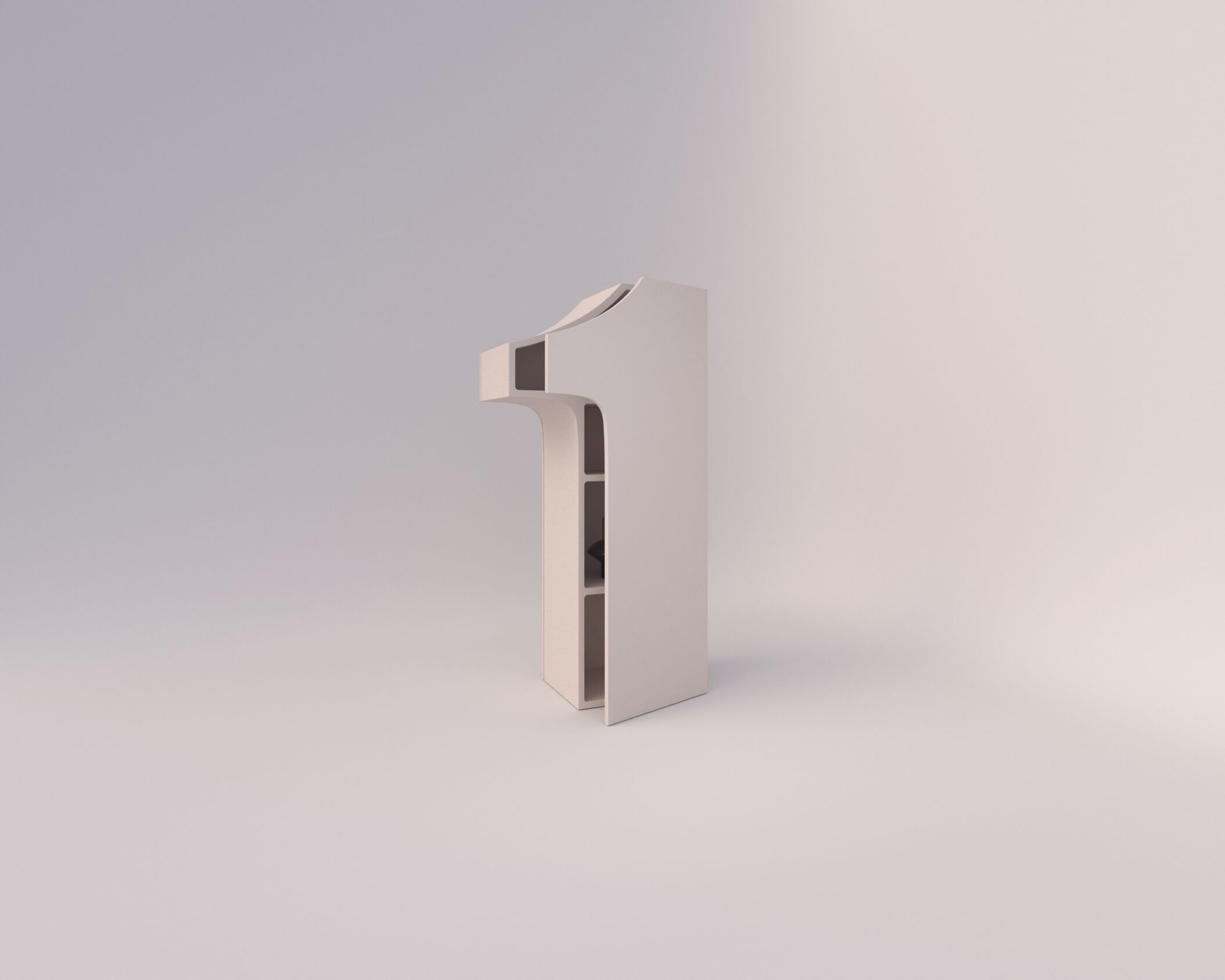 Мебель контейнеры в бетонной конструкции Voltan 555 ARCH-00065661 - Вид №31