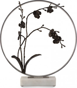 10636991 Michael Aram Арт-объект Michael Aram "Лунные врата.Чёрная орхидея" 56см Латунь