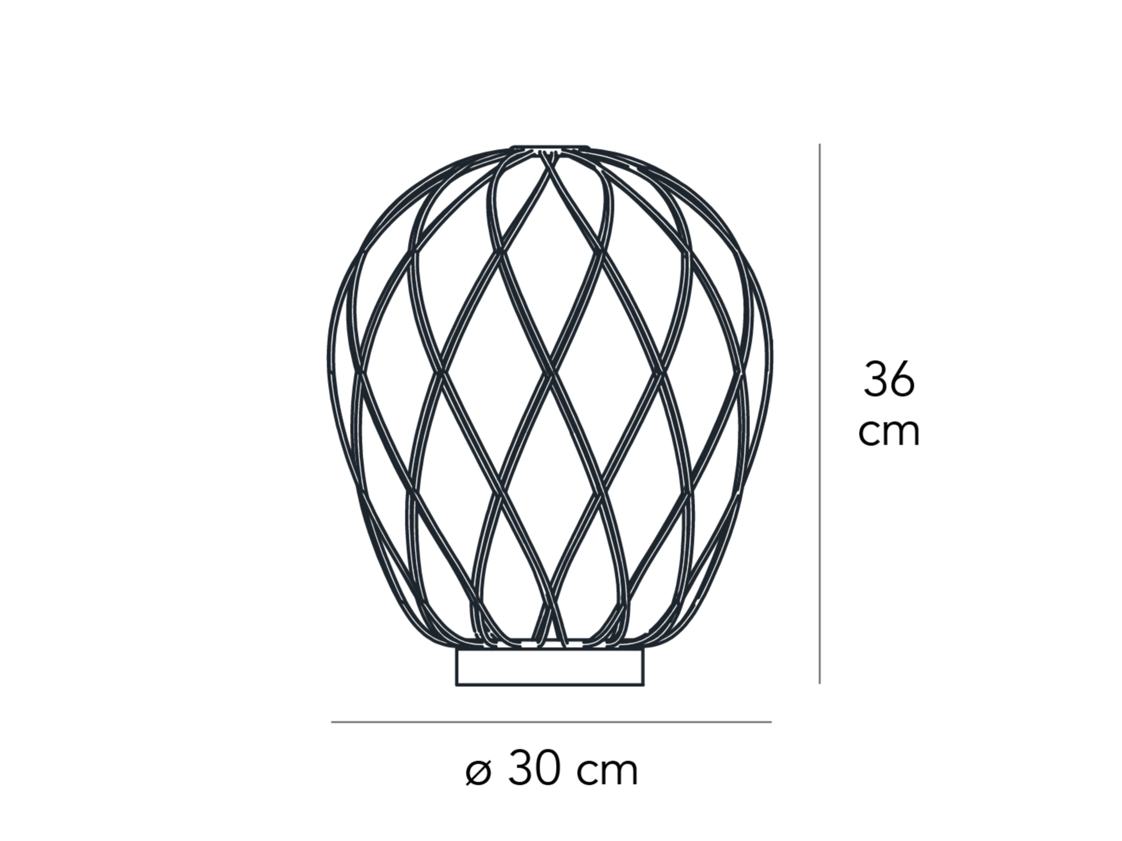 Стеклянная и металлическая настольная лампа FontanaArte Pinecone ARCH-00068923 - Вид №10