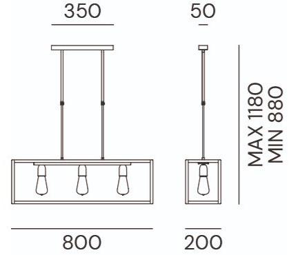 Il Fanale Подвесной светильник из железа London 205.04.ff - Вид №1