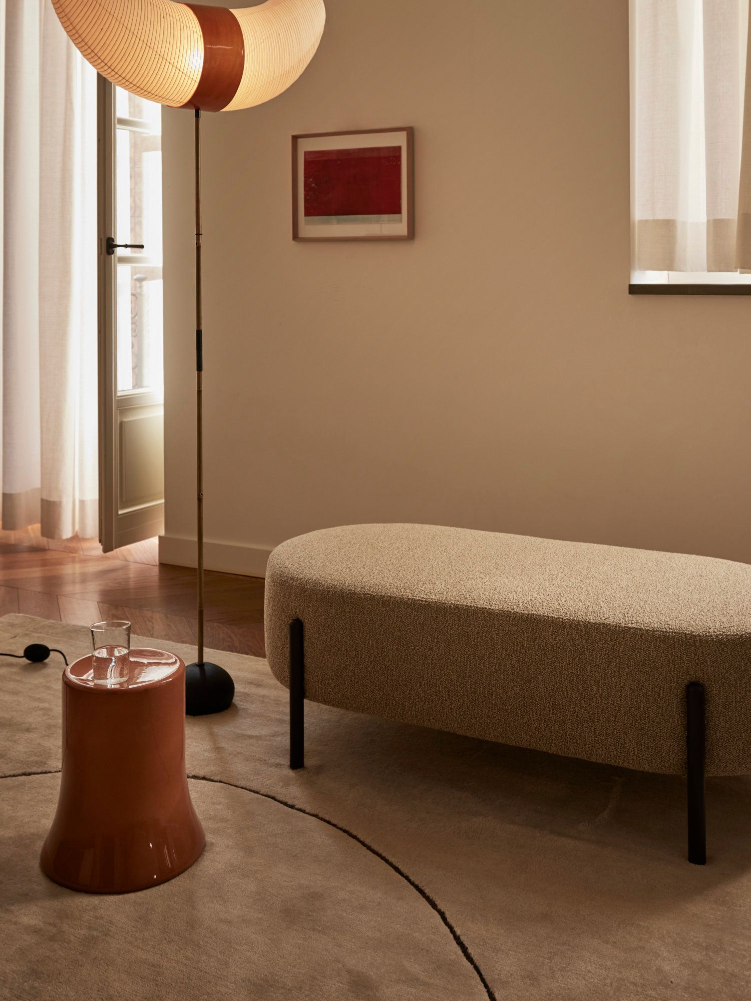 Мягкая скамейка из ткани Bolzan флаг ARCH-00089021 - Вид №1