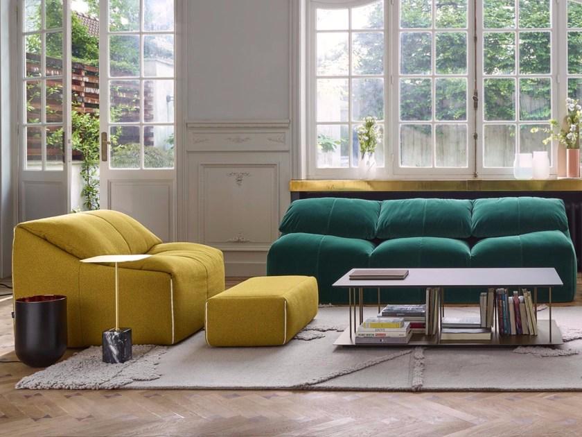 Ligne Roset 3-х местный тканевый диван со съемным чехлом Plumy sun-id-1499977 - Вид №2