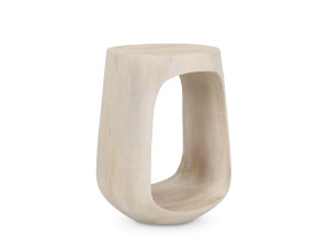 Круглый журнальный столик из манго