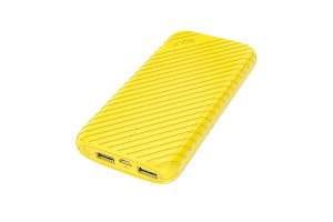16167117 Внешний аккумулятор G17 Powerbank 8000 mah Кабель Micro USB вход Micro USB выход USB 1 А 2.1A желтый 30013834 GOLF