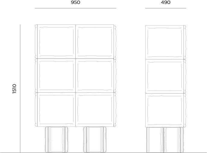 Шкаф Cimento® с распашными дверцами Riva ARCH-00086799 - Вид №16