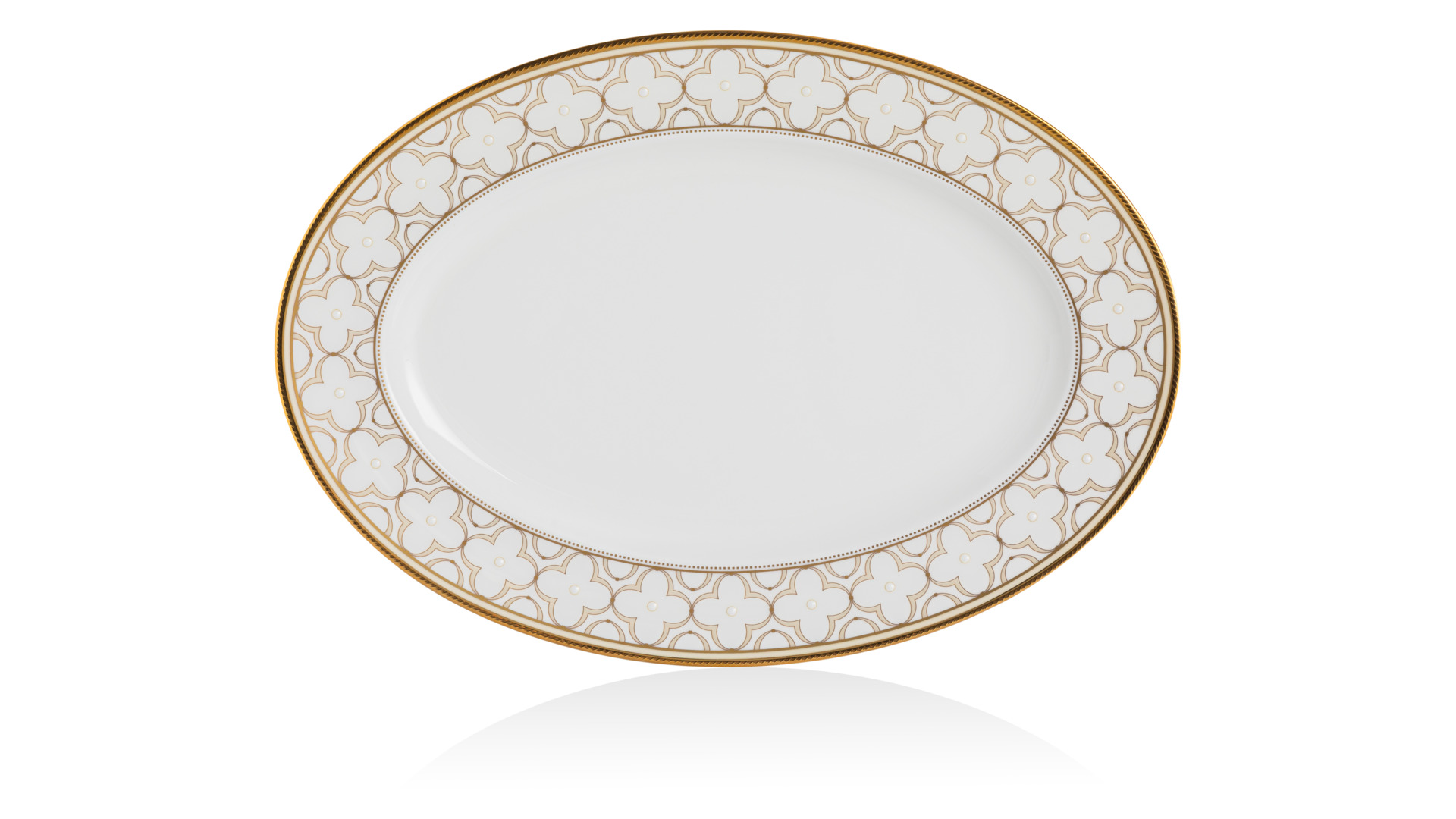 10657441 Noritake Сервиз столовый Noritake Трефолио,золотой кант на 6 персон, 21 предмет  - Вид №1