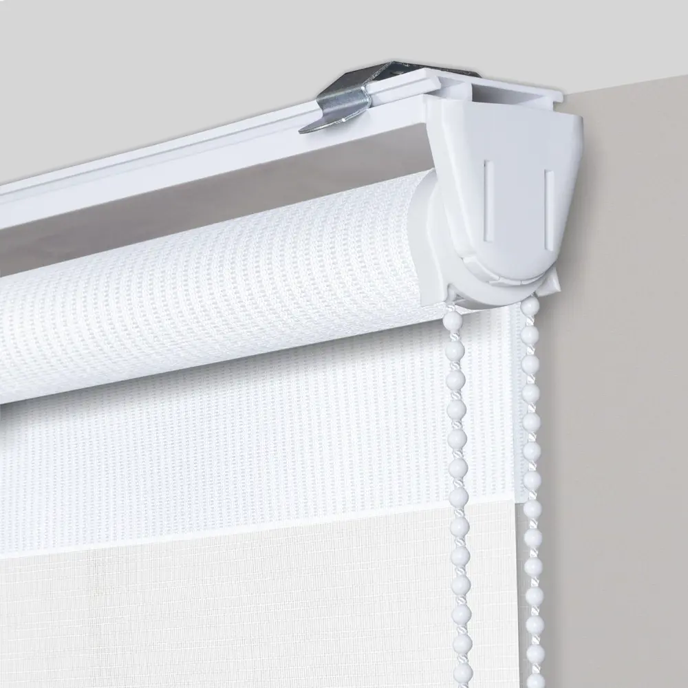 Рулонная штора день-ночь MIAMOZA Петер 80x160 см белая 89411380 STLM-1575446 - Вид №1