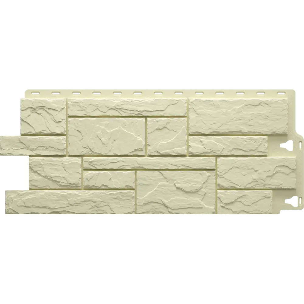 Фасадная панель Docke Камень крупный цвет светло-жёлтый DÖCKE Dacha STLM-2073116