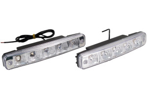 15558256 Ходовые огни DRL-FL-5 FLUX пласт.корп, 5 диод 5044 Вымпел