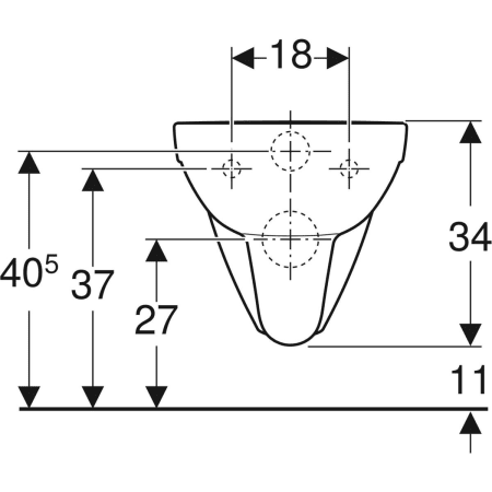 208520000 Подвесной унитаз настенный Белый Geberit  Германия  - Вид №3