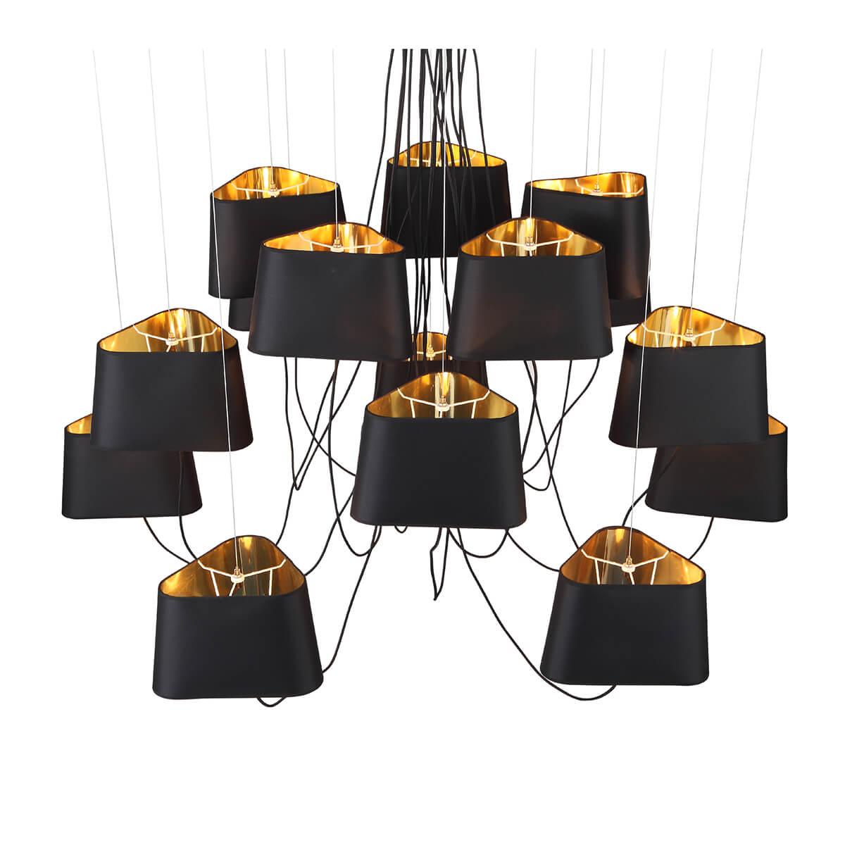 Люстра подвесная черная 15 ламп ST Luce Ambrela SL1110.403.15 ST LUCE ДИЗАЙНЕРСКИЕ, AMBRELA 00-3834377 Черный  - Вид №3