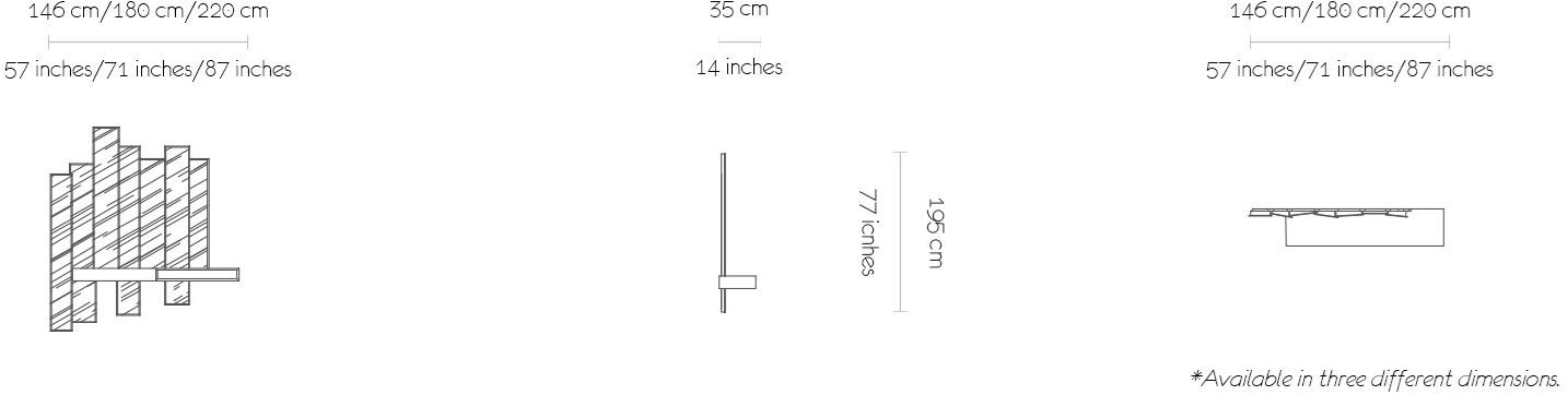 MORADA Консоль / зеркало из дерева и стекла  Drama mirco  - Вид №3