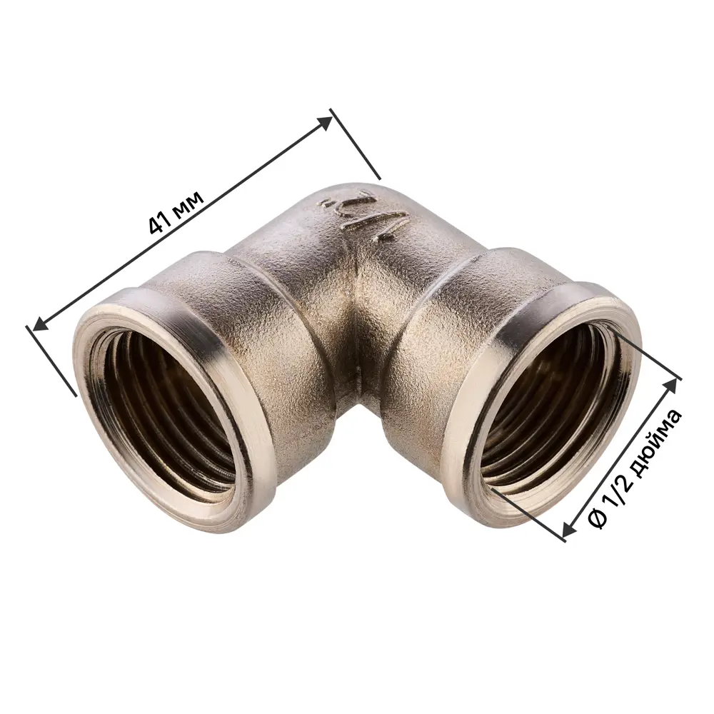 Угол 90° MONLID 1/2" ВР мм никелированная латунь 89421184 STLM-2012484 