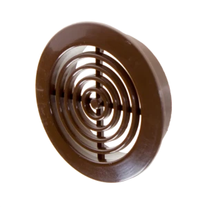 Решетка дверная вентиляционная Awenta T-73, D45 мм, цвет коричневый, 2 шт