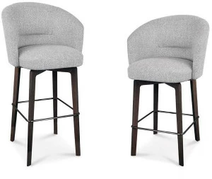 Minotti Табурет высокий тканевый с подлокотниками Amélie