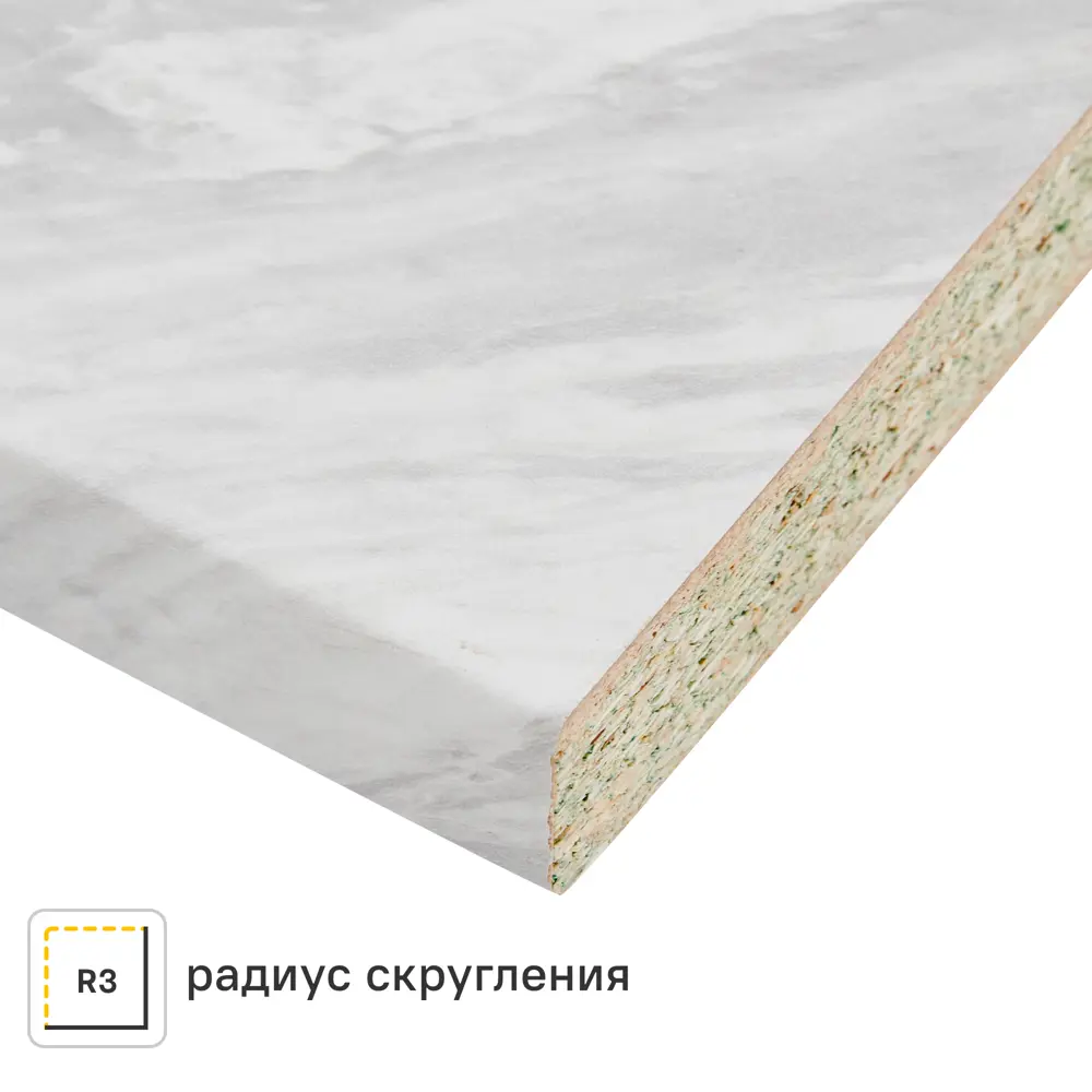 Столешница Delinia Лавант 120x3.8x80 См Дбсп/дсп Цвет Светло-серый 85682576 STLM-2117844 ДСП Прямой угол