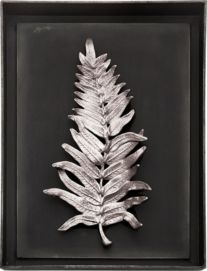 10612068 Michael Aram Панно Michael Aram "Папоротник" 26х35см (серебрист.) Алюминий 