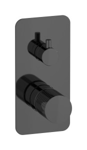 Встроенный смеситель для душа с двухходовым дивертером WE ARE IB ga310cf Black Chrome Gatsby