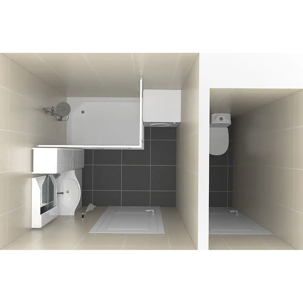 Душевая ширма Sensea Nerea прямоугольная для поддона 80x120 см 18128141 STLM-2146360 Без серии - Вид №1