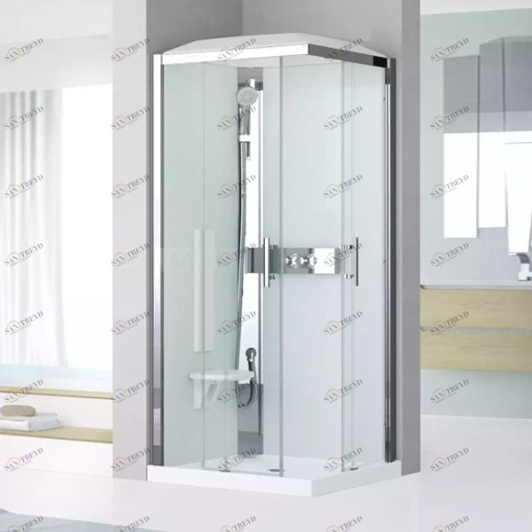 Душевая кабина термостатическая 90x90 GLAX 3 A90 STANDARD Novellini GLAX 3 с высоким душевым поддоном и крышей GL3A99TT1K
