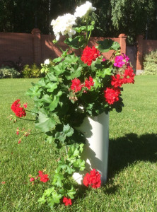 1100-1 Горшок д. цветов Le cone d=28 18,5л(10л) Кремовый Цветочная коллекция