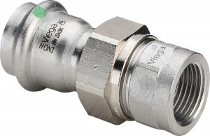 Viega Соединительный элемент резьбовой разъемный Sanpress Inox 2362 (437480)