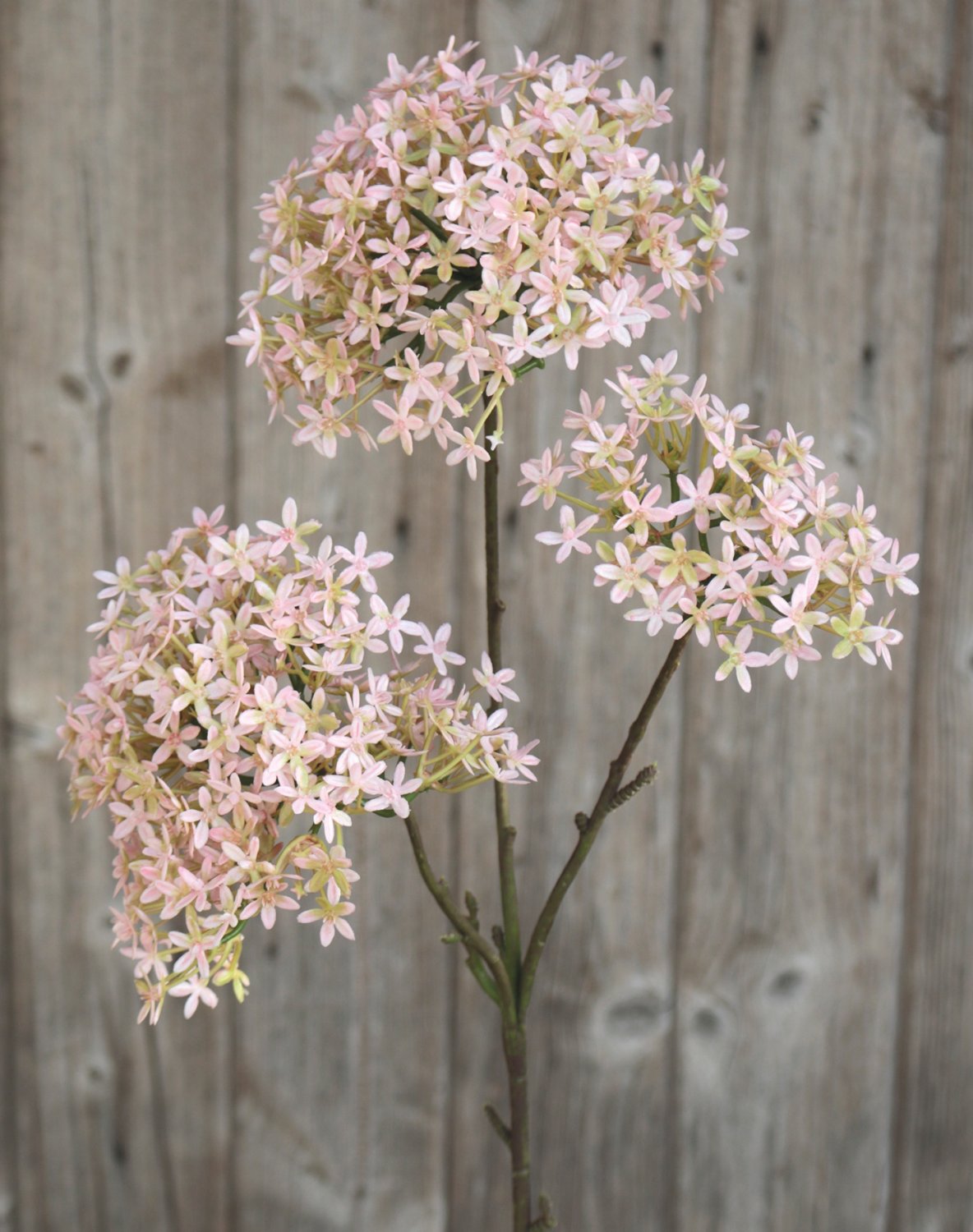 3304 508 a3 Искусственная корона, 3 цветка, 76 см, розово-зеленая H-andreas  - Вид №2