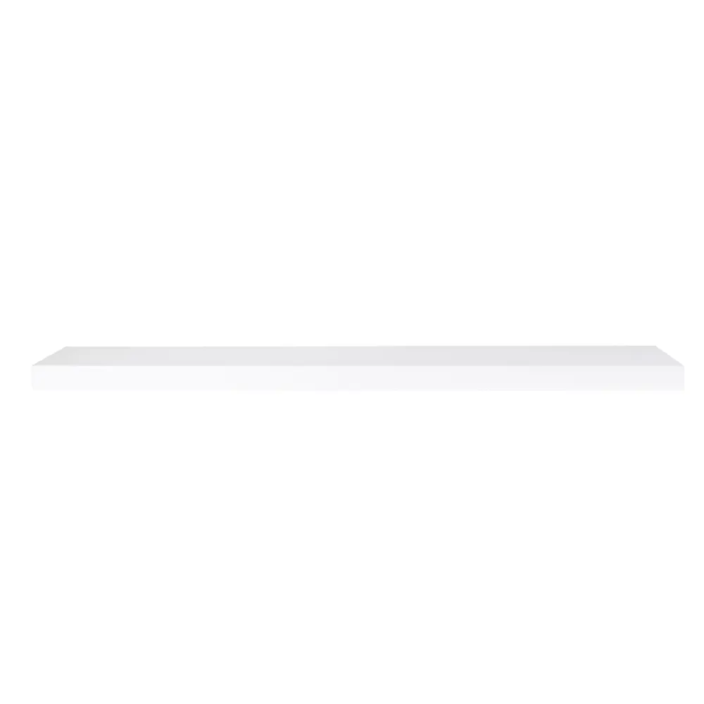 Настенная полка KONSENSA 100x23.5 см со скрытым креплением МДФ цвет белый STLM-2106161 - Вид №2